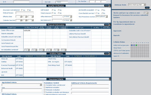 MILESTONE Insurance screen